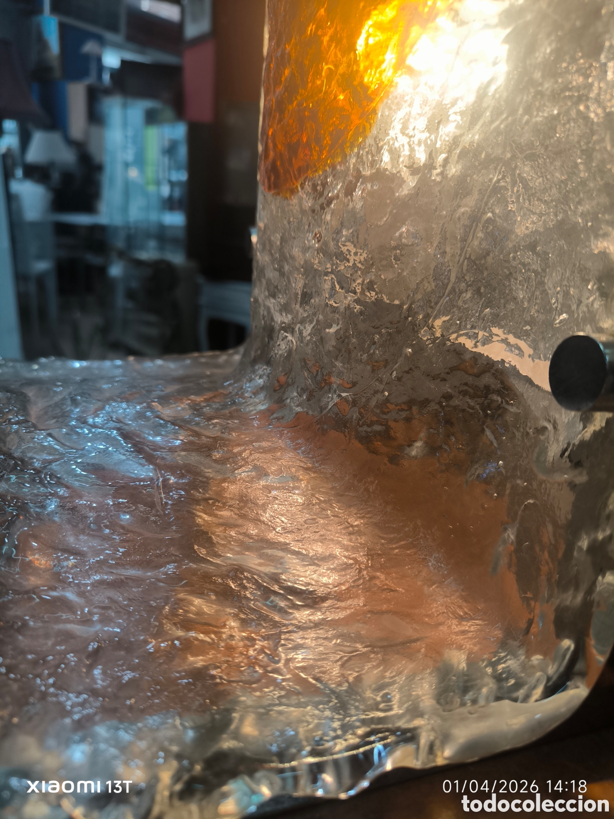 Antig&uuml;edades: L&aacute;mpara de mesa de dise&ntilde;o de Murano - Foto 13