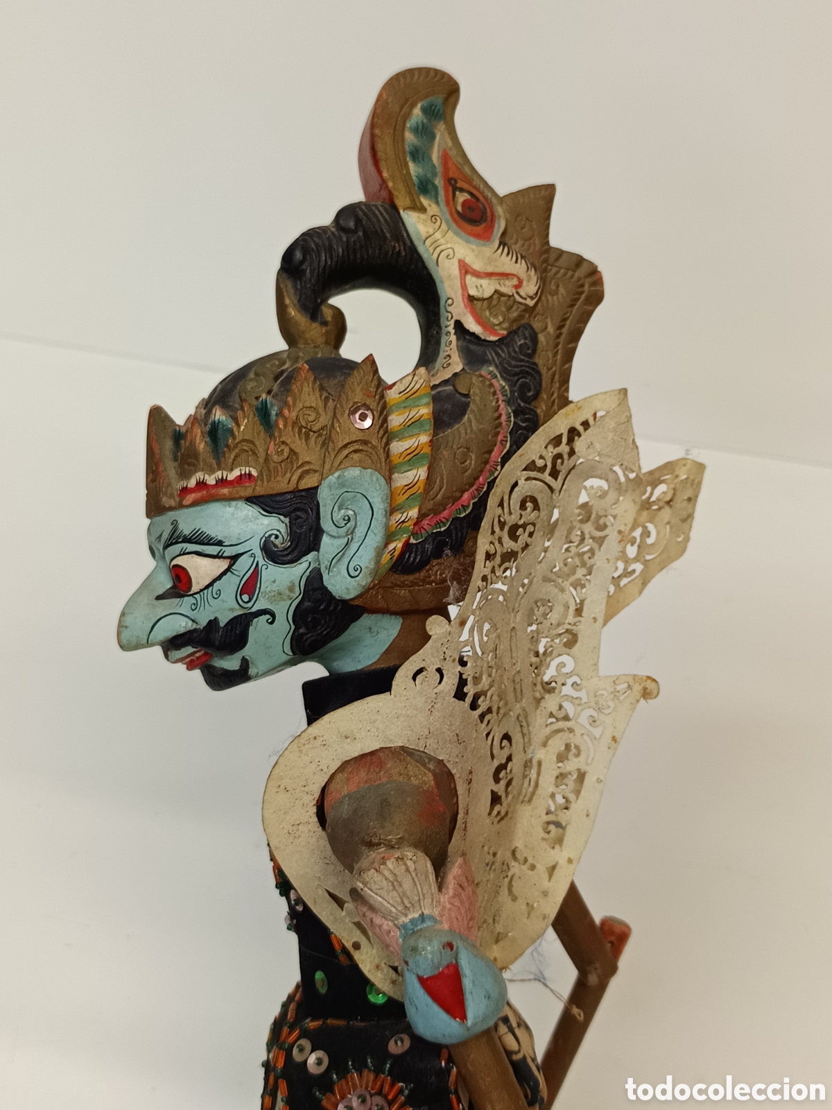 Antig&uuml;edades: Antiguo t&iacute;tere marioneta Indonesia Isla de Java Wayang Golek - Foto 3