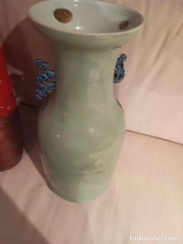 Antig&uuml;edades: VASO CINESE CELADON DINASTIA QUING - Foto 3