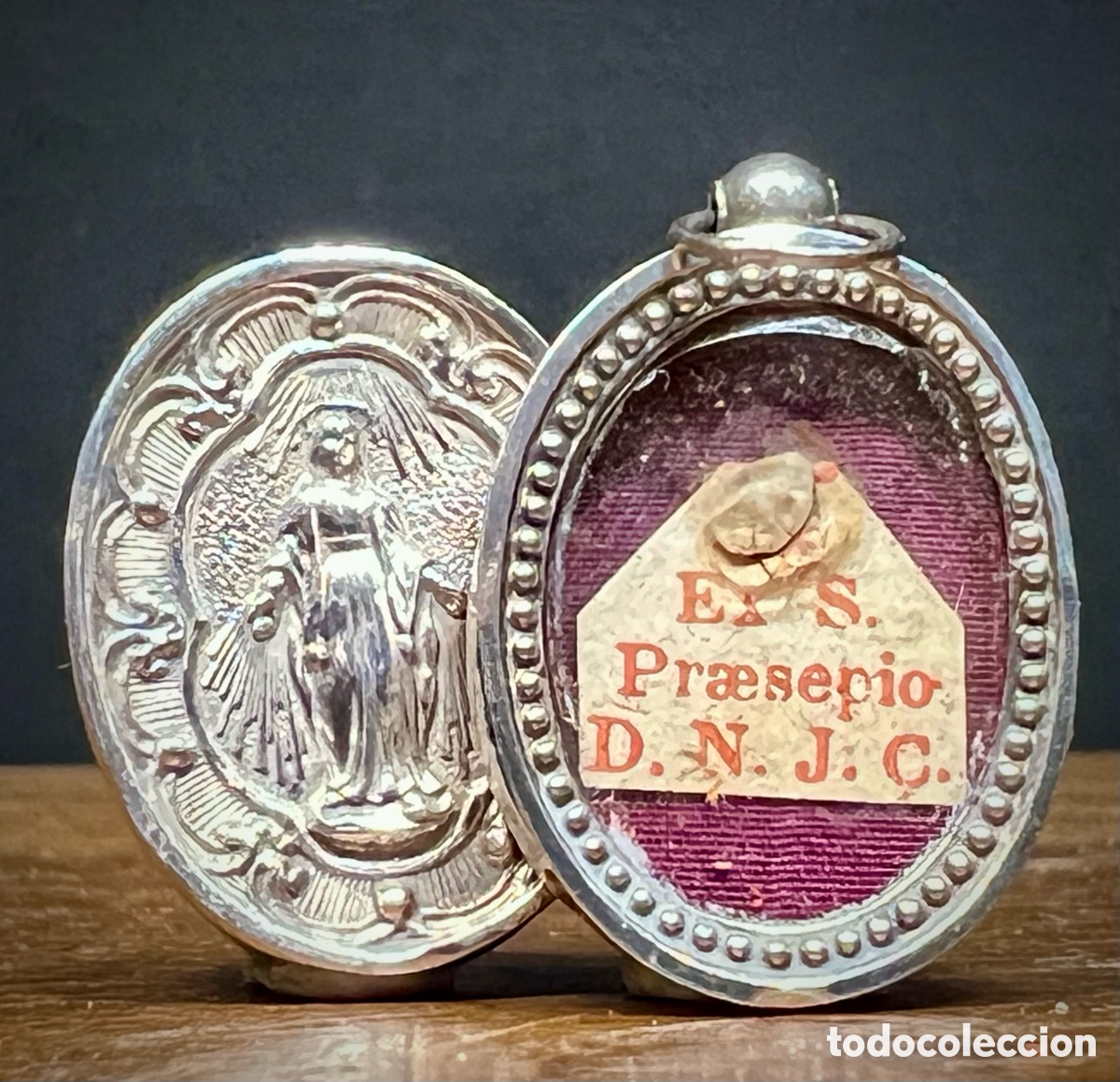 Antig&uuml;edades: Relicario Ex praesepe DNJC - Foto 1