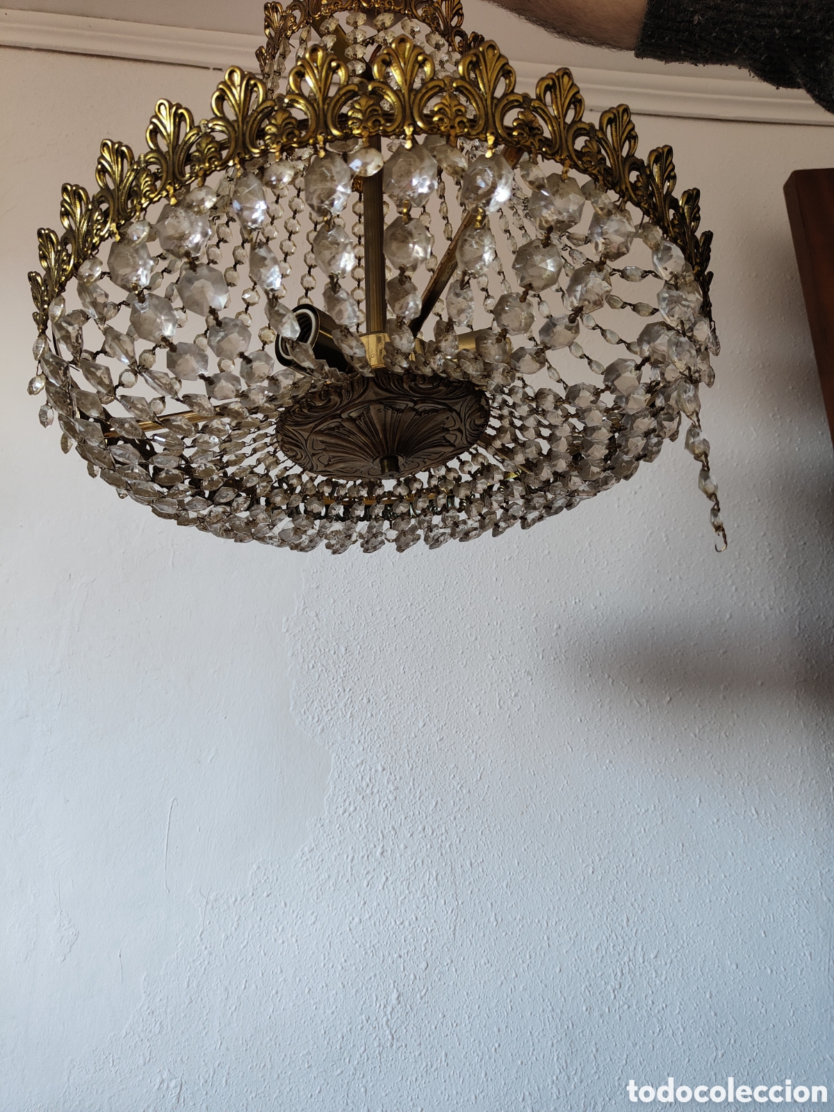 Antig&uuml;edades: Lampara de techo antigua - Foto 5