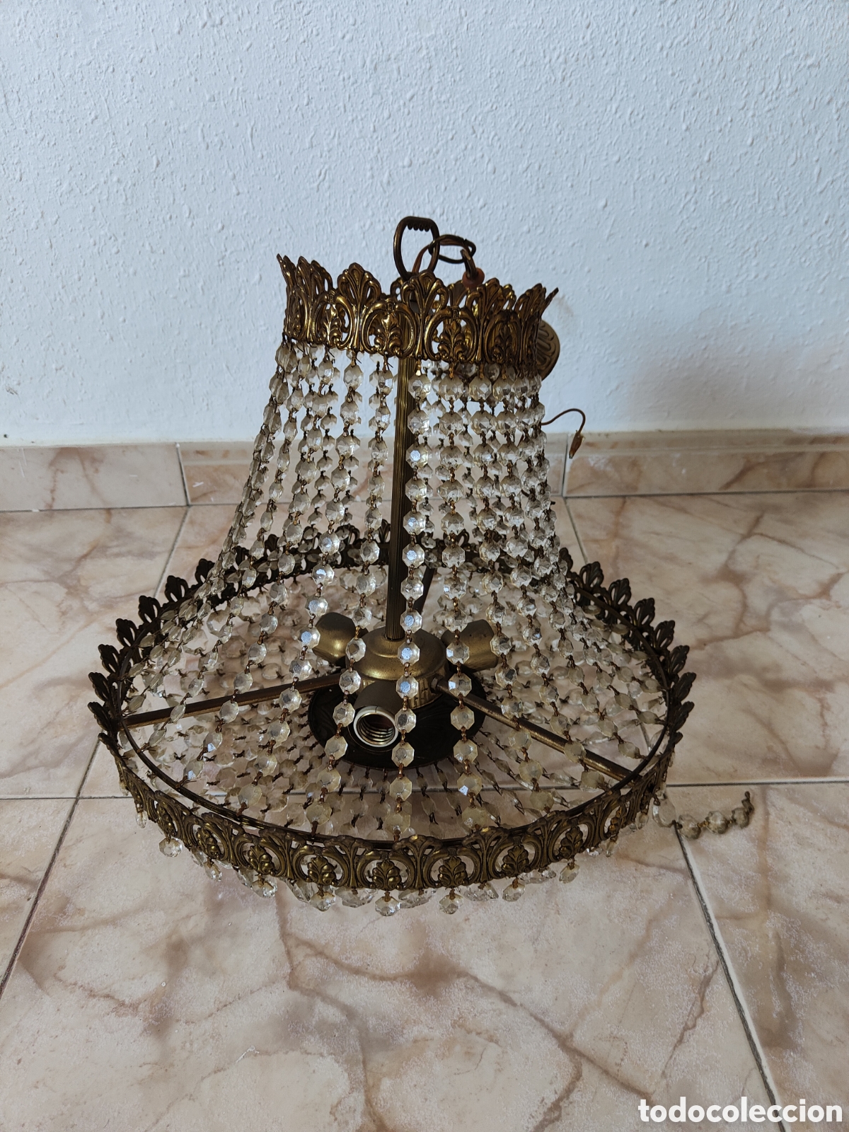 Antig&uuml;edades: Lampara de techo antigua - Foto 1