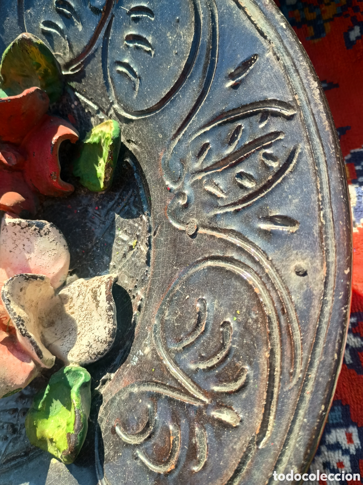 Antig&uuml;edades: Plato cer&aacute;mica negro - Foto 4