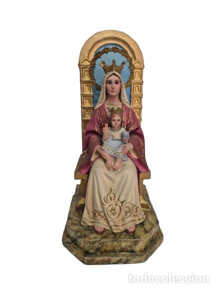 Antig&uuml;edades: Virgen de Coromoto, la Patrona de Vene&ccedil;uela - Estuco Policromado - Sello Dimosa, Olot