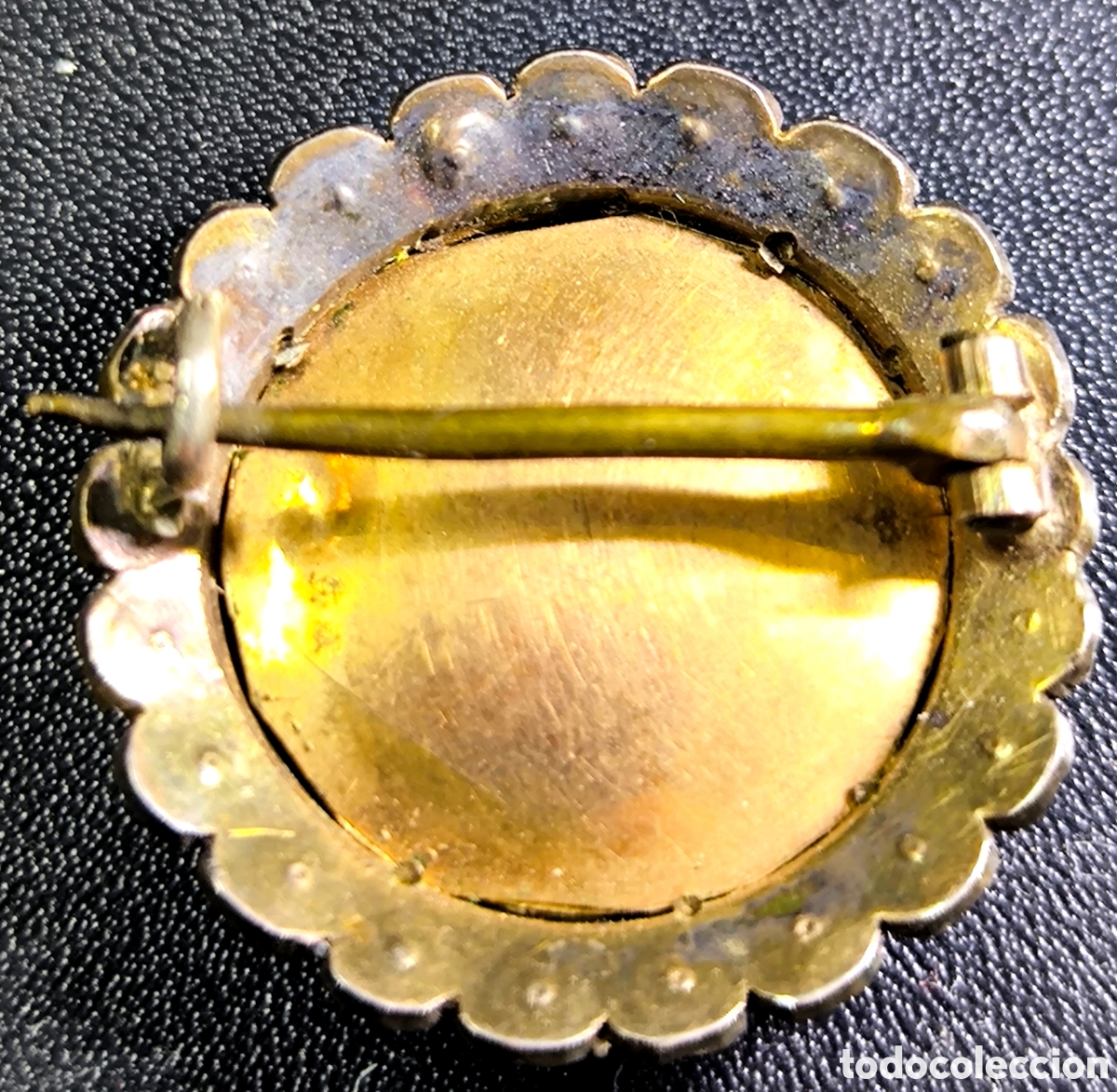 Antig&uuml;edades: BROCHE ESMALTE MUY ANTIGUO - Foto 3