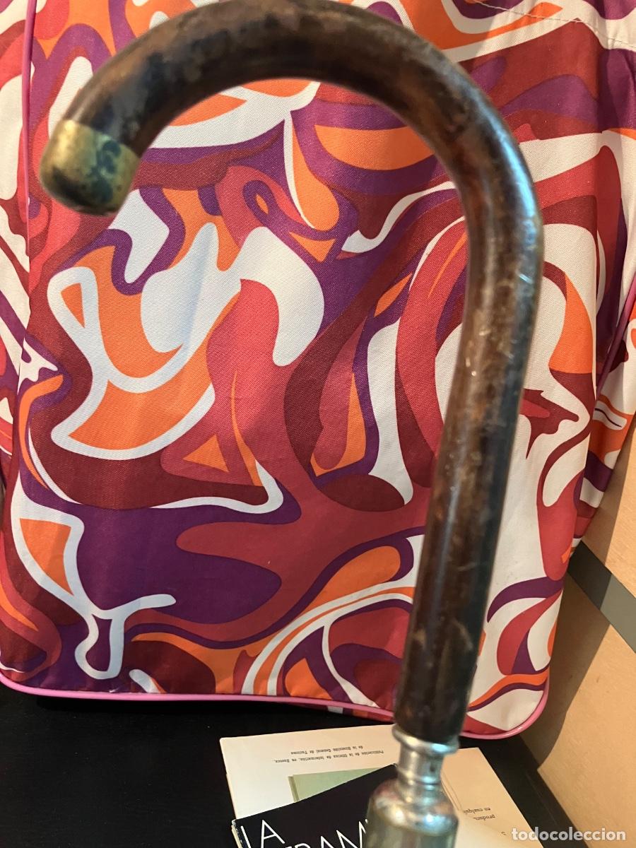 Antig&uuml;edades: SOMBRILLA BICOLOR 58 CM VARILLA .CONSTA MARCA - Foto 8