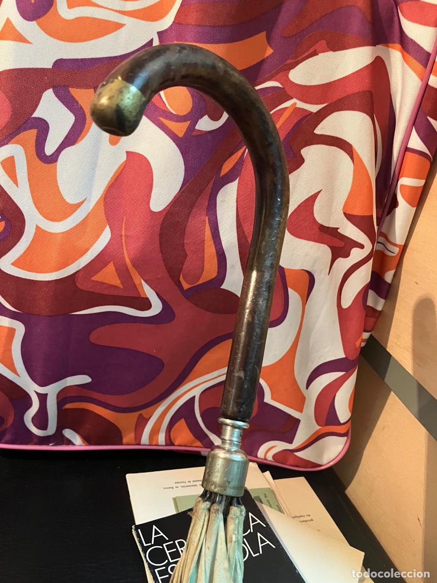Antig&uuml;edades: SOMBRILLA BICOLOR 58 CM VARILLA .CONSTA MARCA - Foto 9