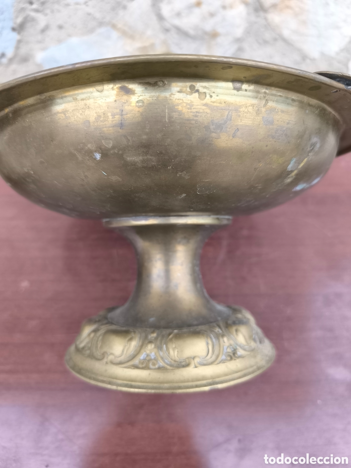 Antig&uuml;edades: Frutero bronce vintage - Foto 3