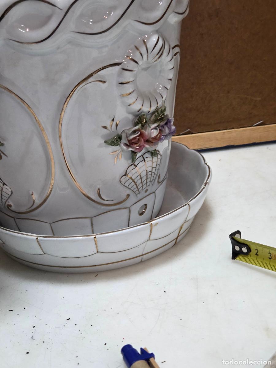 Antig&uuml;edades: maceta con plato vintage - Foto 4