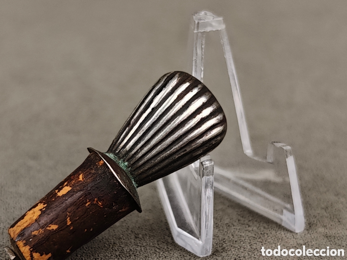 Antig&uuml;edades: Antiguo Tap&oacute;n Botella de Plata - Foto 6