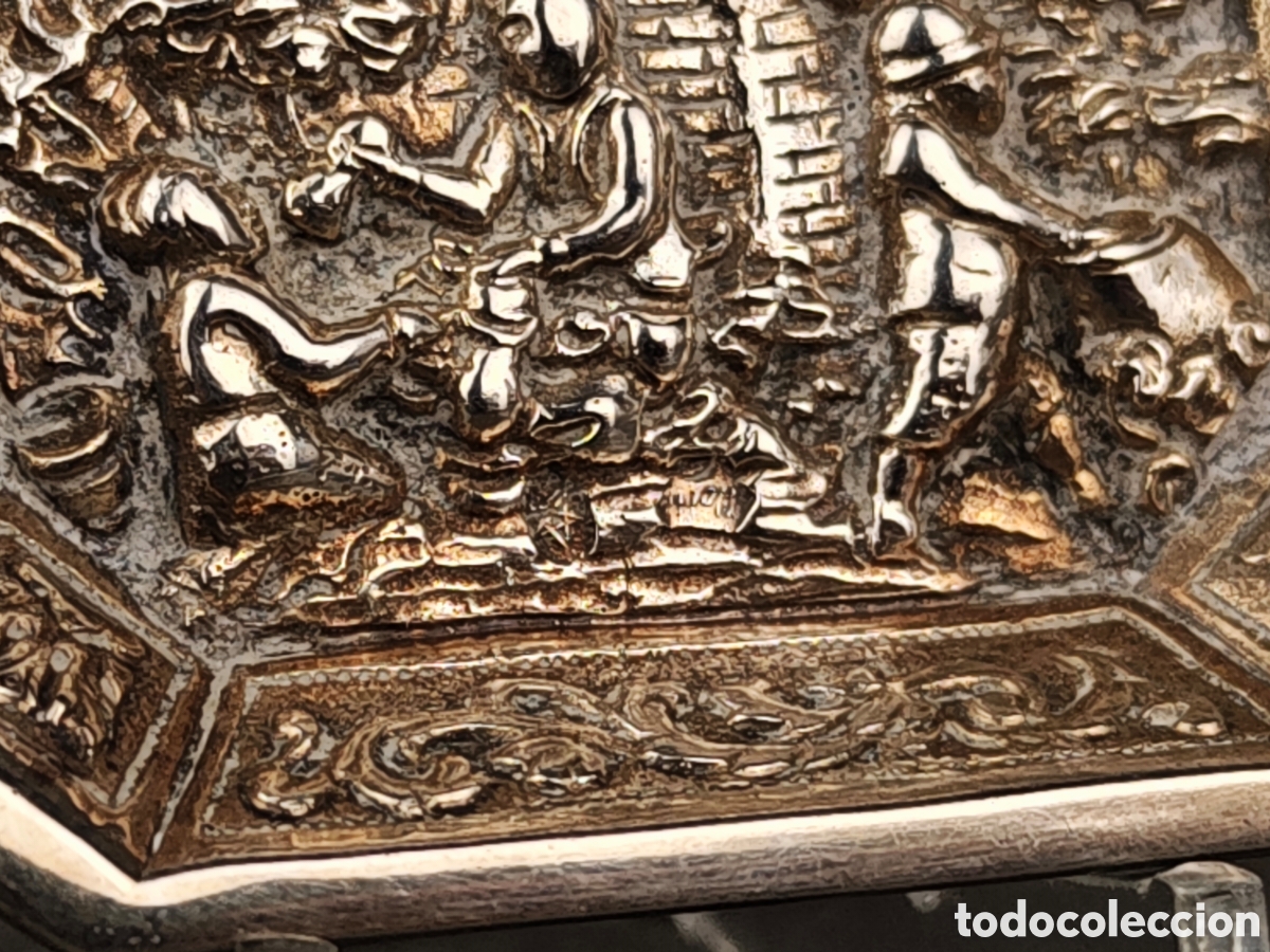 Antig&uuml;edades: Antigua Bandeja de Plata - Foto 8