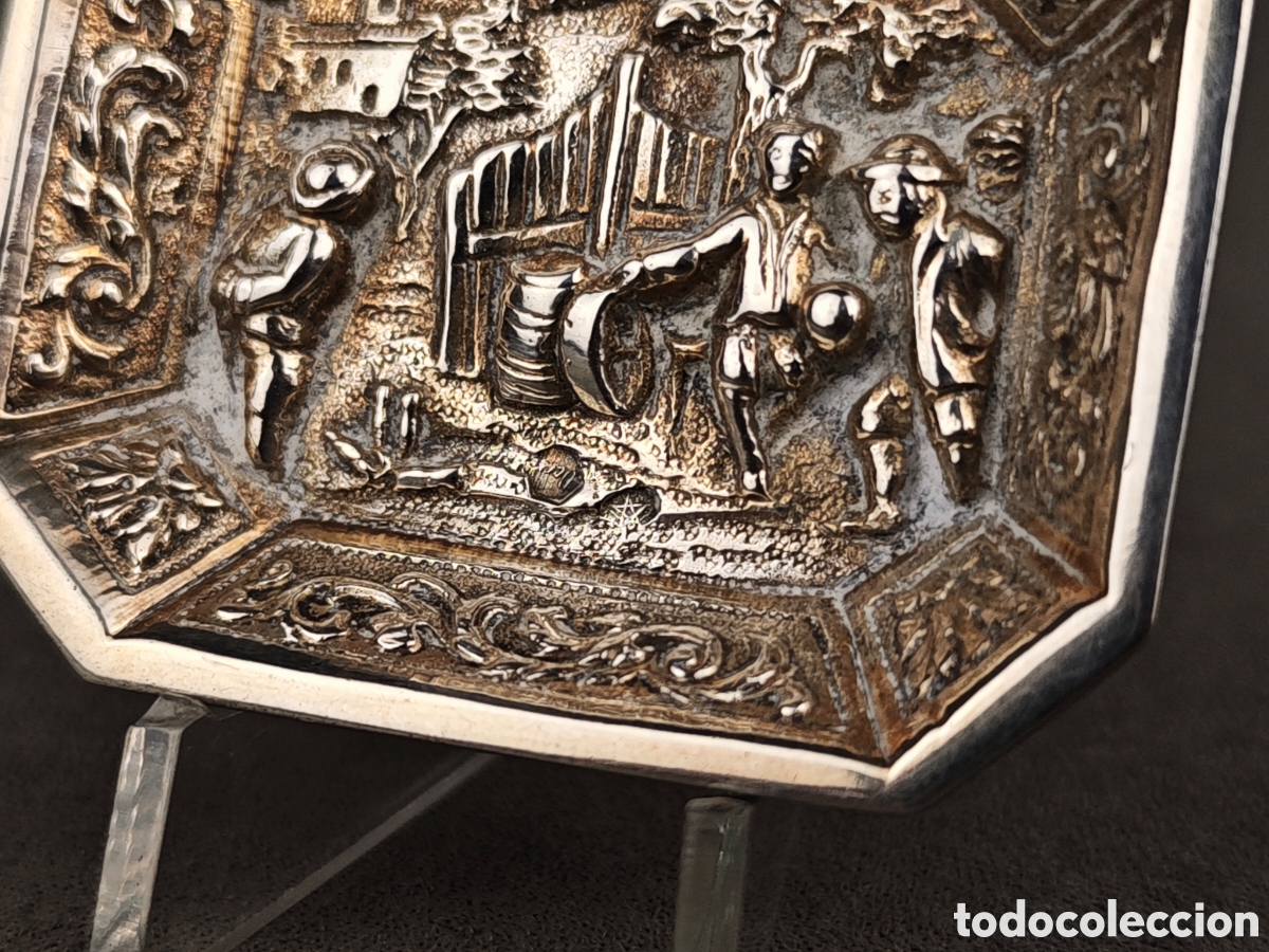 Antig&uuml;edades: Antigua Bandeja de Plata - Foto 6