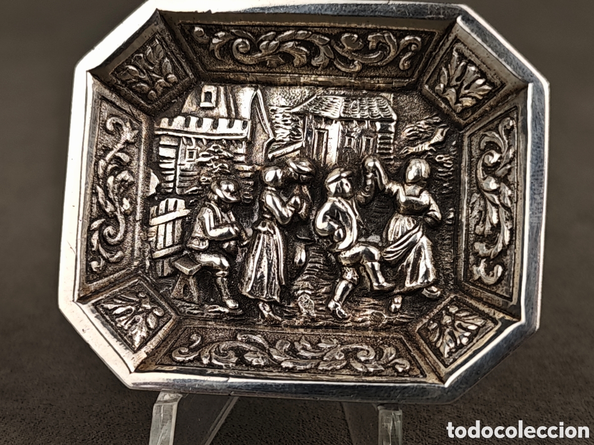 Antig&uuml;edades: Antigua Bandeja de Plata - Foto 4