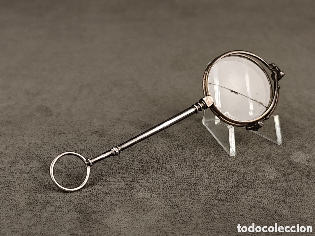 Antig&uuml;edades: Antiguas Gafas Plegables de Plata - Foto 6