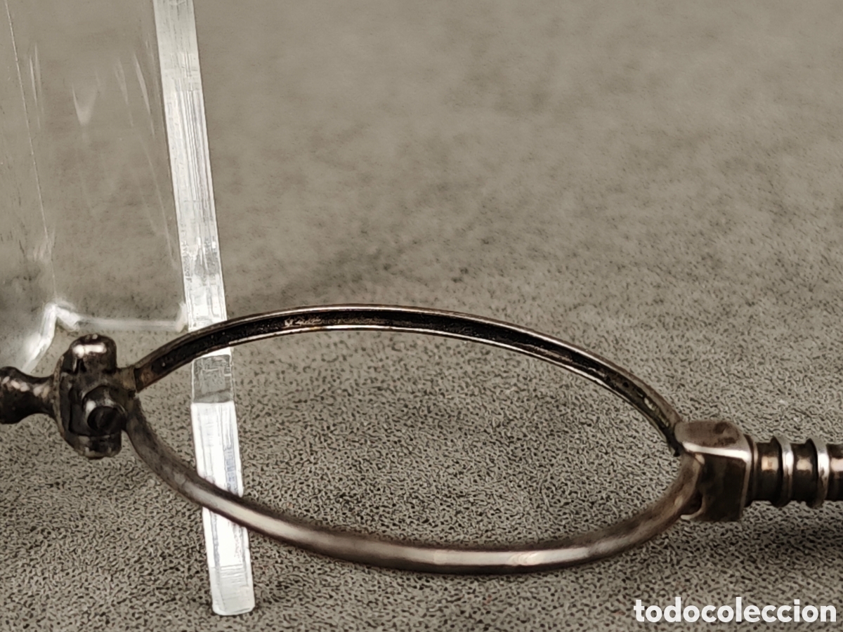 Antig&uuml;edades: Antiguas Gafas Plegables de Plata - Foto 17