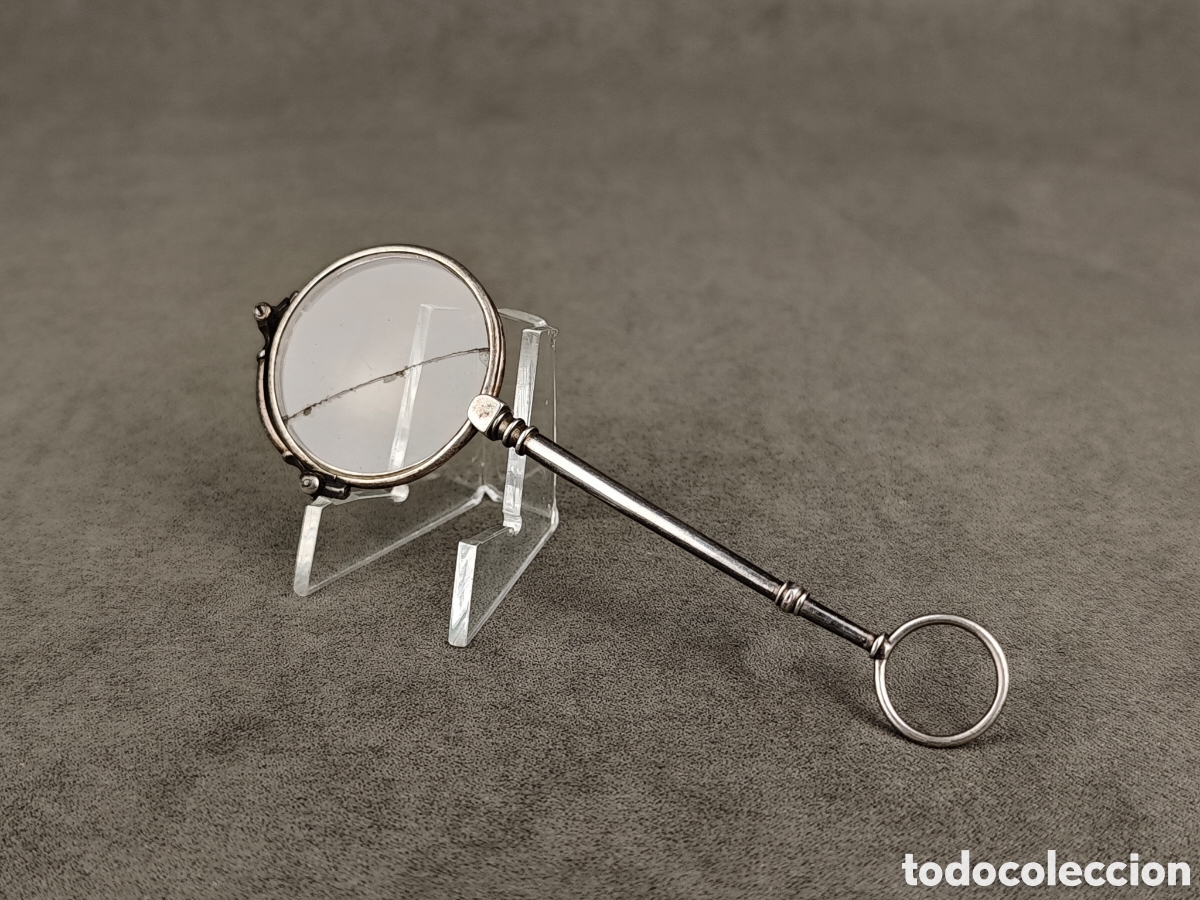 Antig&uuml;edades: Antiguas Gafas Plegables de Plata - Foto 1