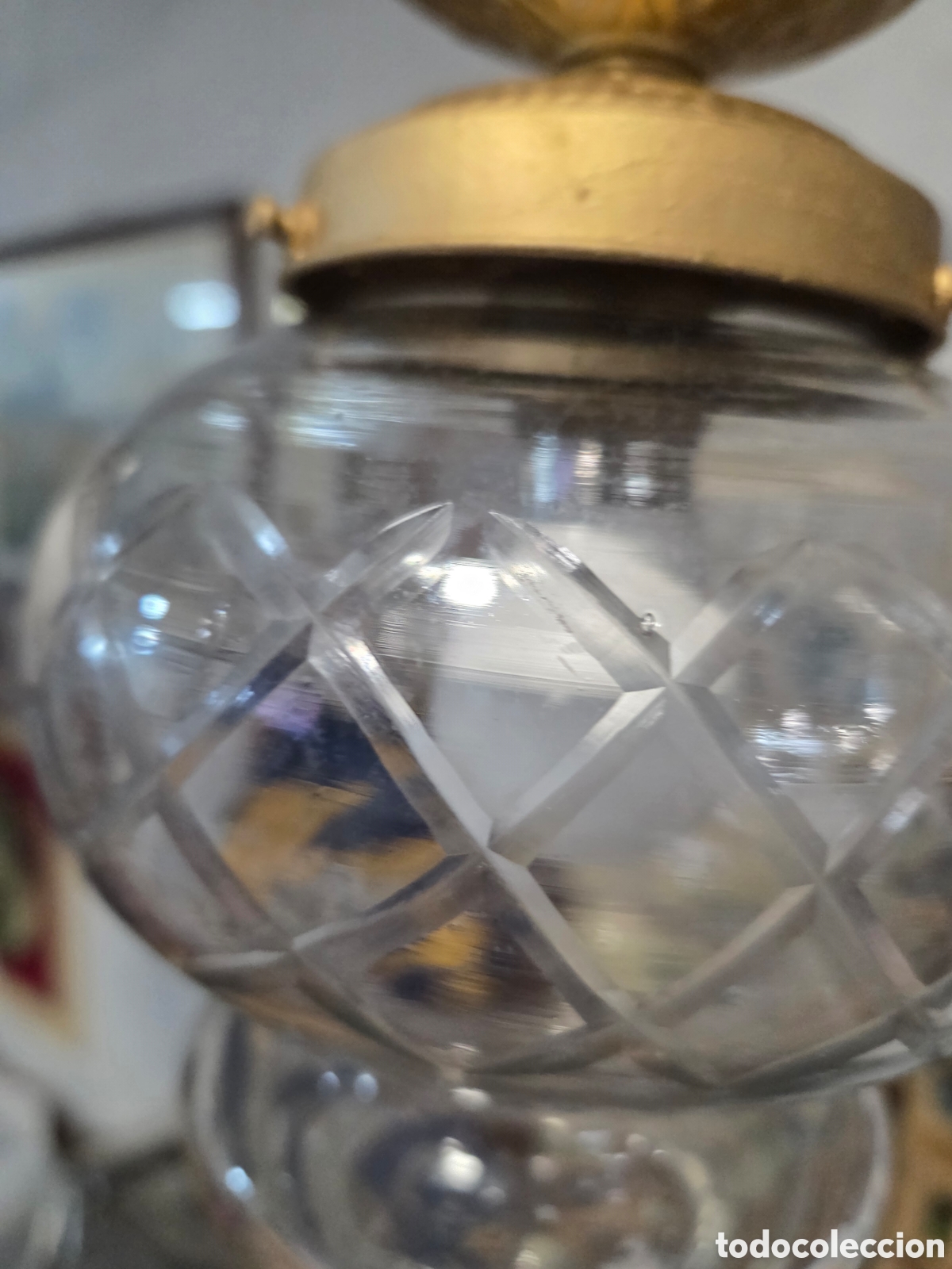 Antig&uuml;edades: Lampara de techo antigua - Foto 6