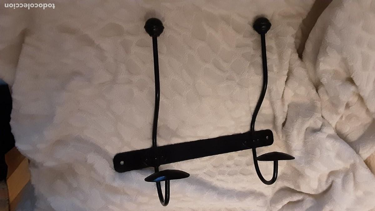 Antiques: Antigua percha de hierro de estetica INDUSTRIAL