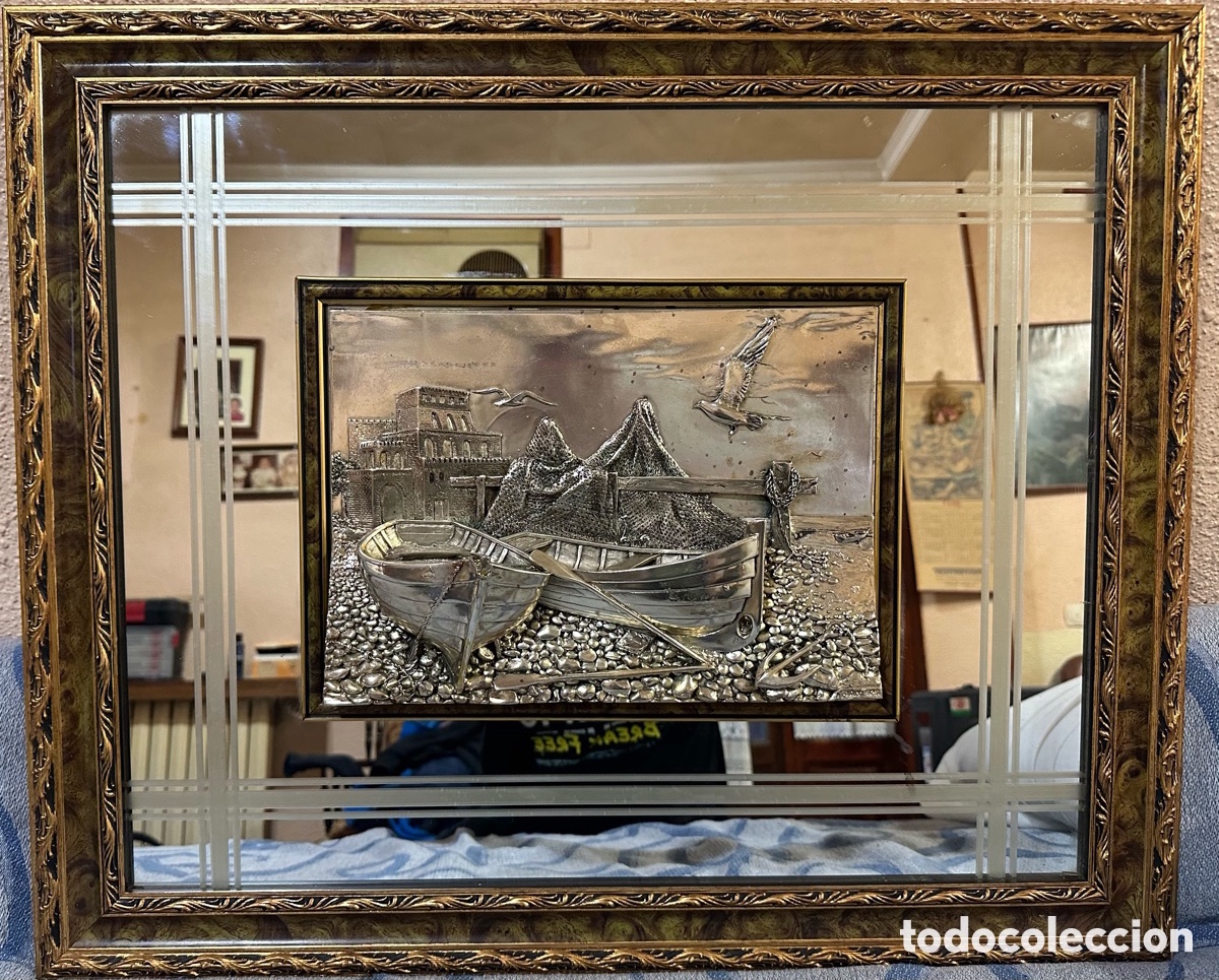 Antig&uuml;edades: CUADRO EN PLATA DE LEY 925 - Foto 4