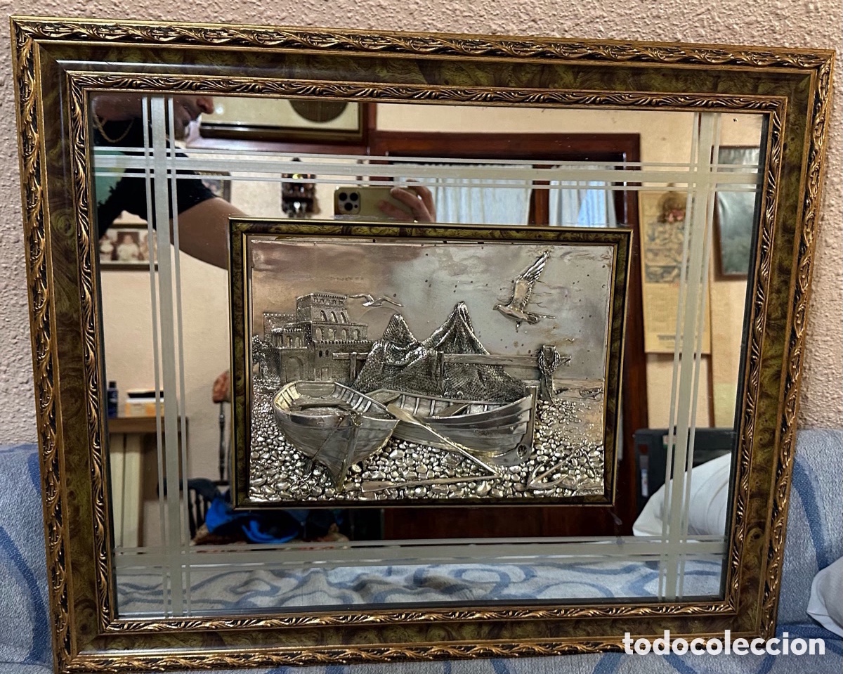 Antig&uuml;edades: CUADRO EN PLATA DE LEY 925 - Foto 1