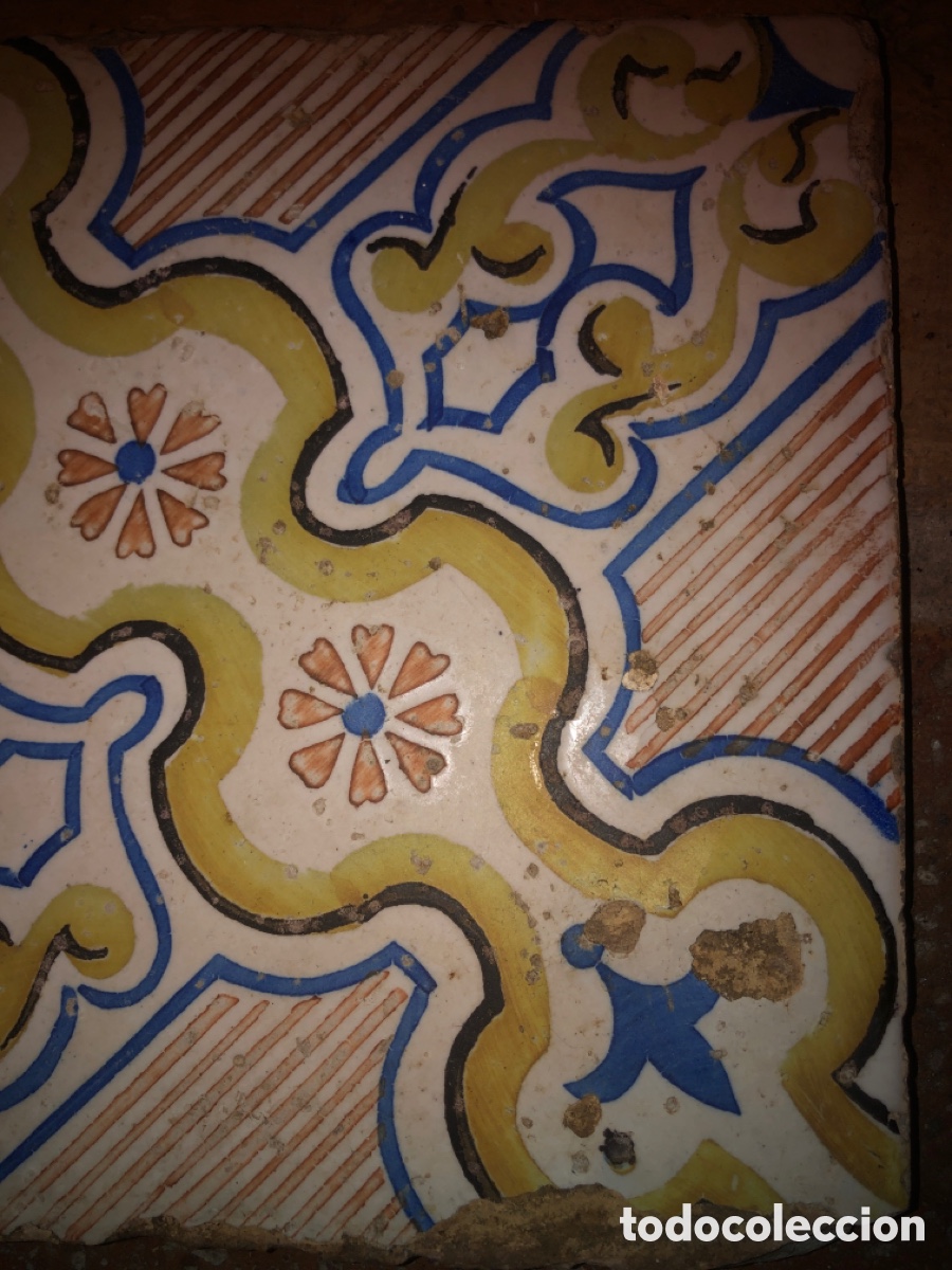 Antig&uuml;edades: Azulejo antiguo (XIX) - Foto 2