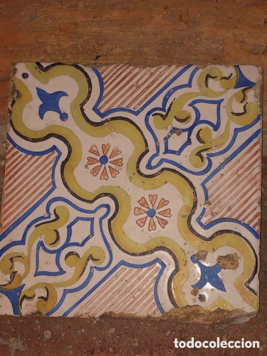 Antig&uuml;edades: Azulejo antiguo (XIX) - Foto 6