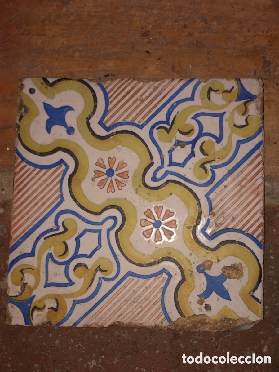 Antig&uuml;edades: Azulejo antiguo (XIX) - Foto 1