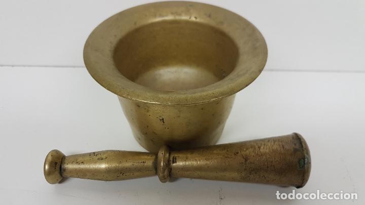 Antig&uuml;edades: ANTIGUO ALMIREZ O MORTERO DE BRONCE - Foto 4