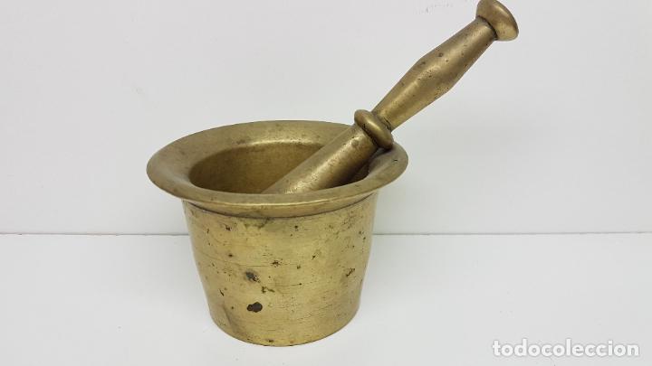 Antig&uuml;edades: ANTIGUO ALMIREZ O MORTERO DE BRONCE - Foto 1