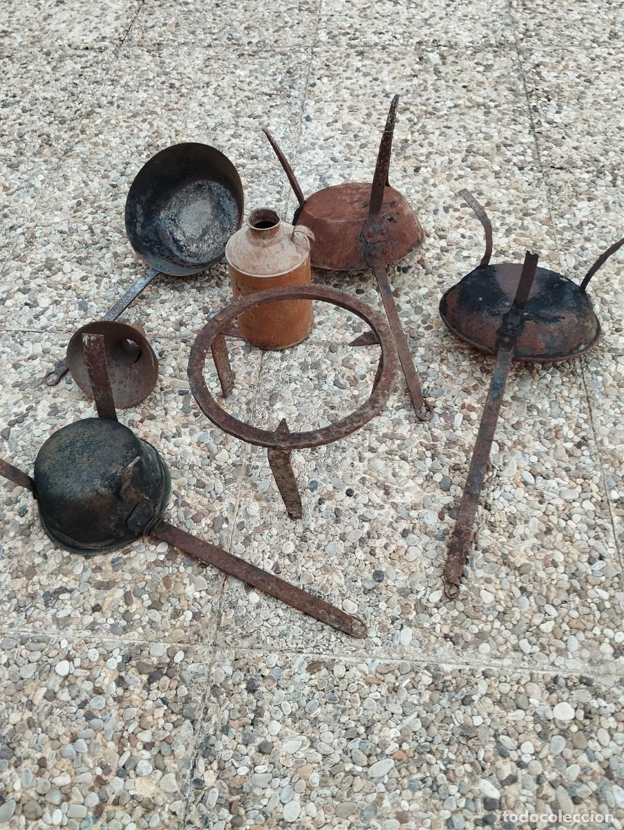 Antig&uuml;edades: Utensilios r&uacute;sticos de cocina - Foto 1