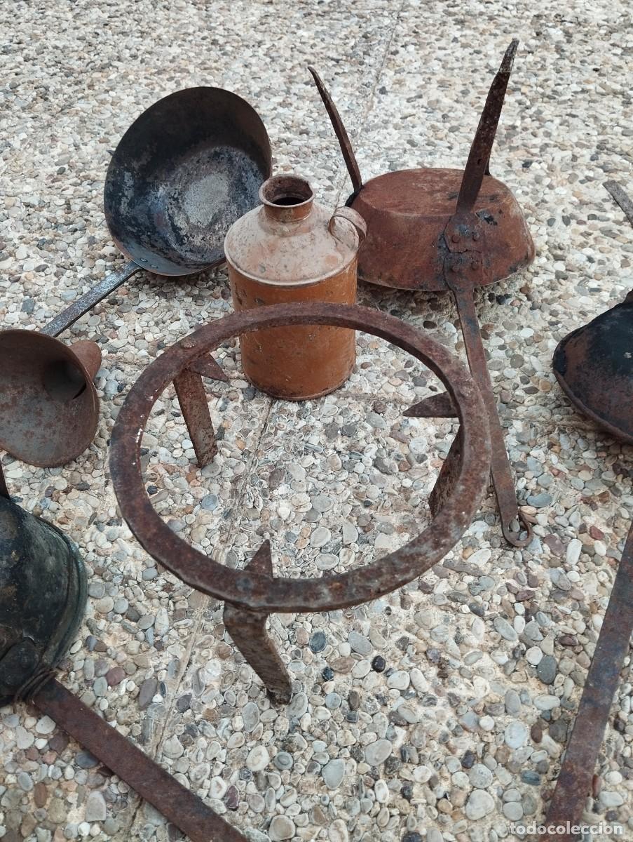 Antig&uuml;edades: Utensilios r&uacute;sticos de cocina - Foto 2