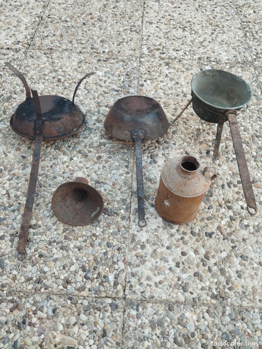 Antig&uuml;edades: Utensilios r&uacute;sticos de cocina - Foto 6