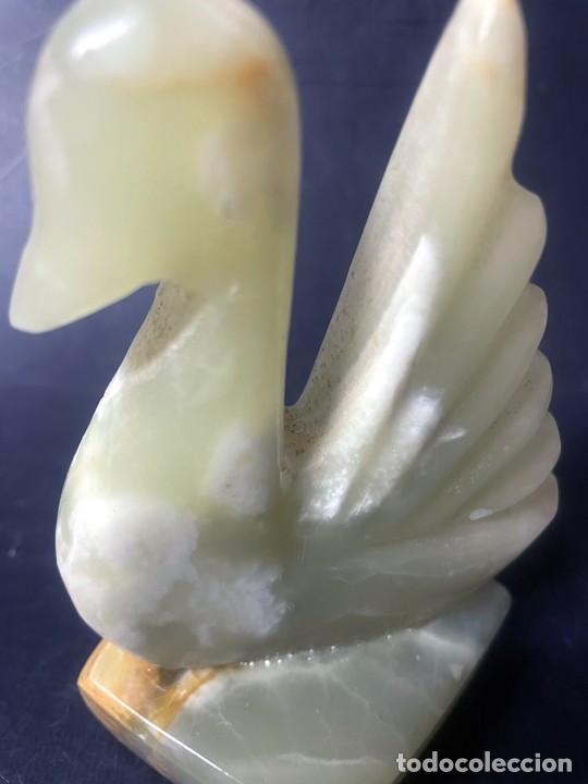 Antig&uuml;edades: Cisne de alabastro 11 cm - Foto 2
