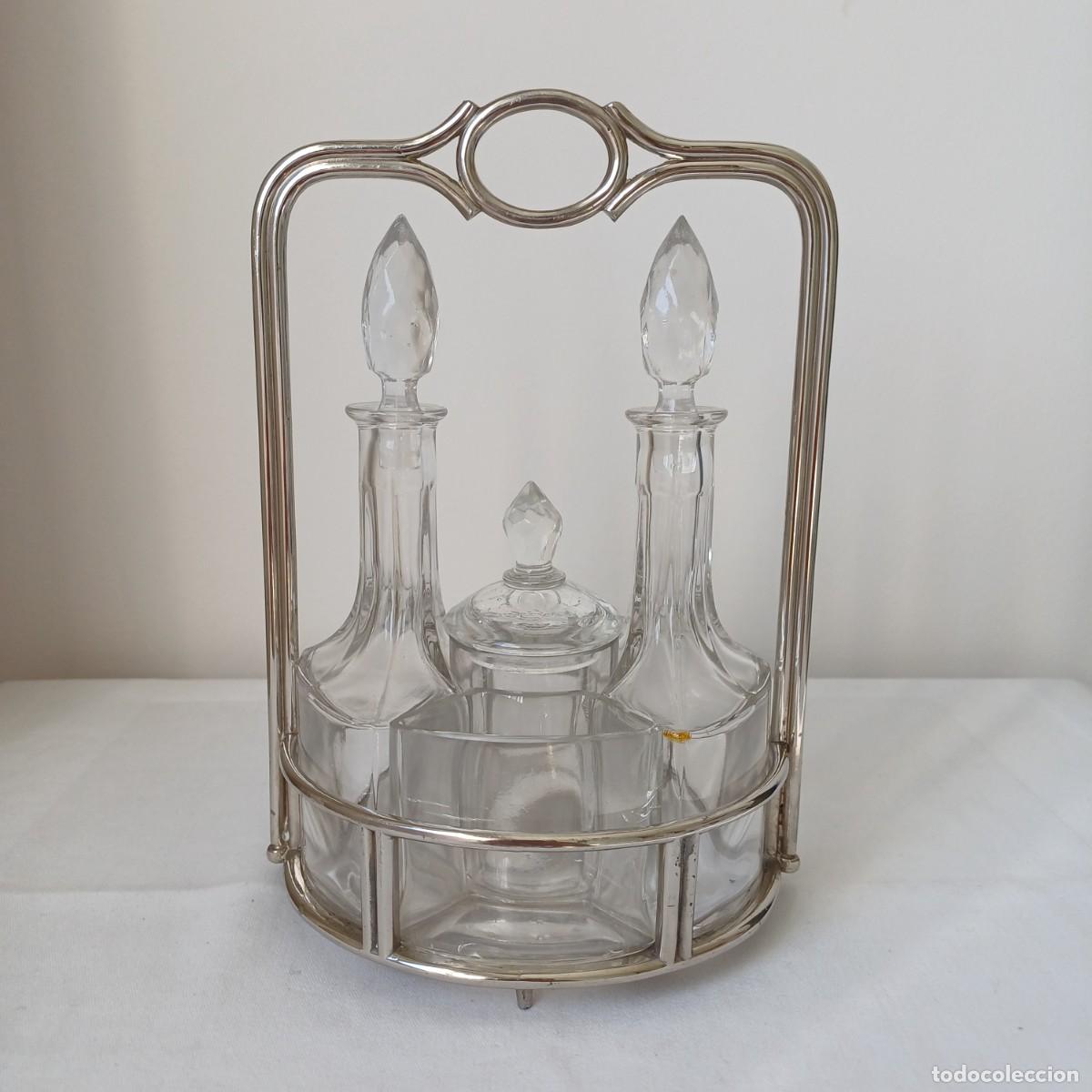 Antig&uuml;edades: Art Deco Five Piece Cruet Set - Foto 1