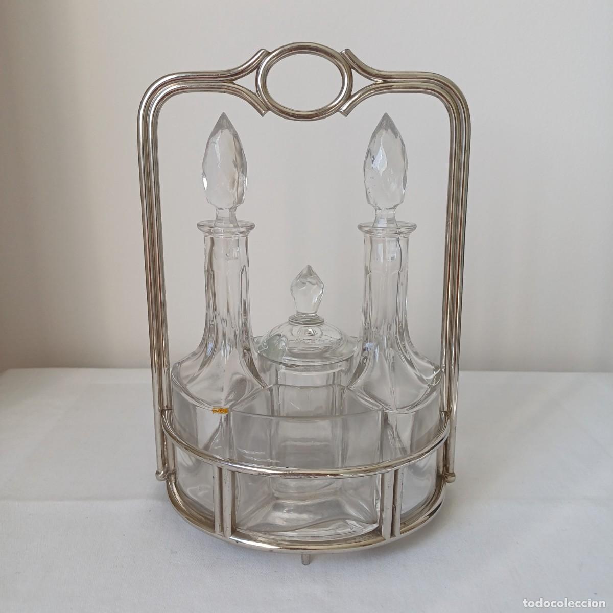 Antig&uuml;edades: Art Deco Five Piece Cruet Set - Foto 3