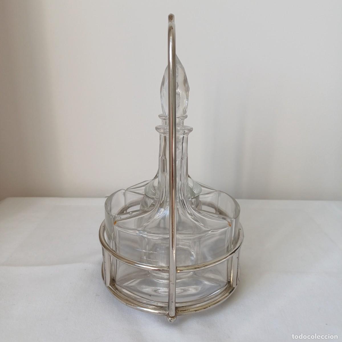 Antig&uuml;edades: Art Deco Five Piece Cruet Set - Foto 4