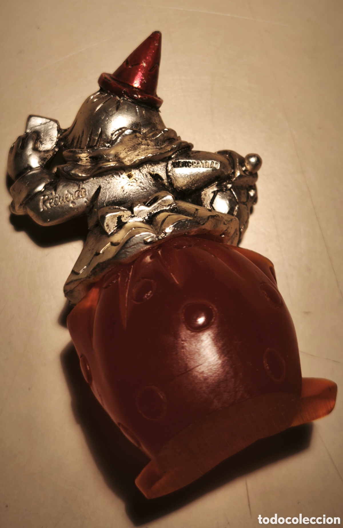 Antig&uuml;edades: PAYASO LAMINADO PLATA ANTIGUO - Foto 5