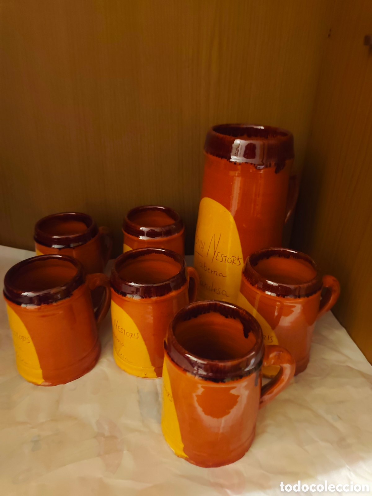 Antig&uuml;edades: Conjunto de cer&aacute;mica artesanal - Foto 5
