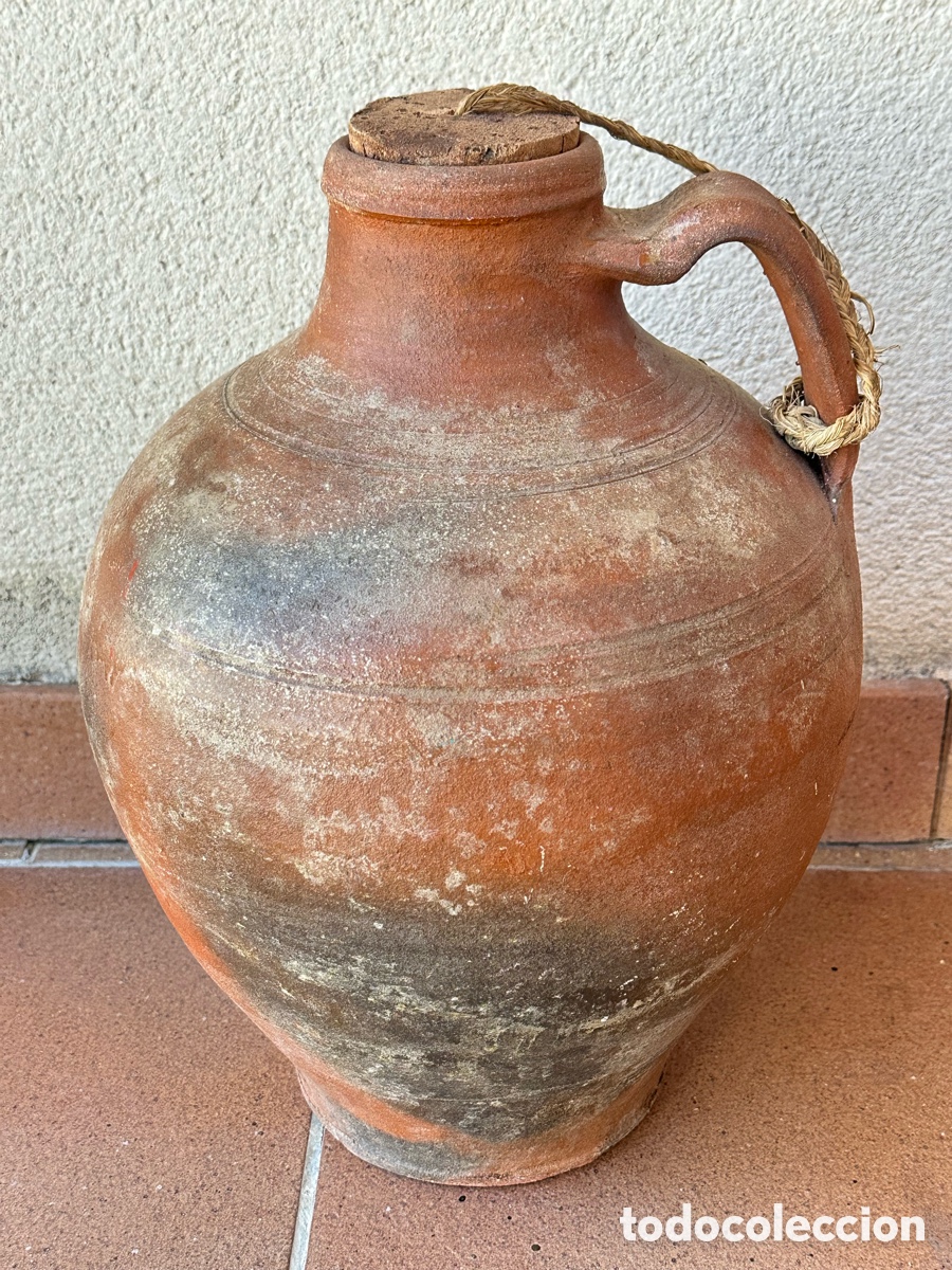 Antig&uuml;edades: C&aacute;ntaro antiguo de barro popular - Foto 6