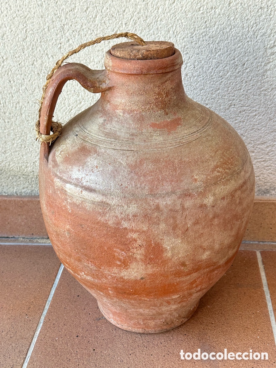 Antig&uuml;edades: C&aacute;ntaro antiguo de barro popular - Foto 7
