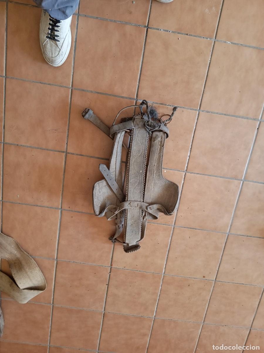 Antig&uuml;edades: Cabezada de caballo Rustica con las iniciales - Foto 1