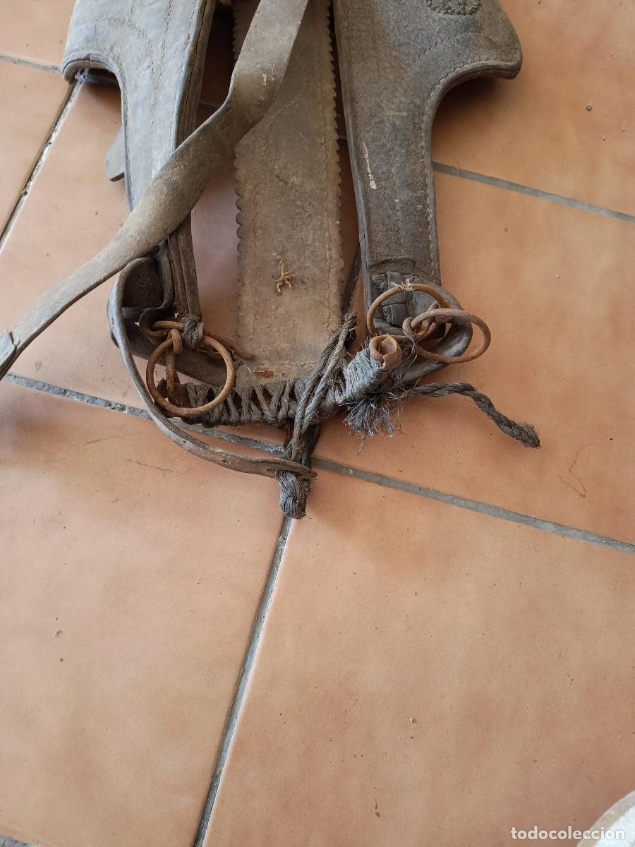 Antig&uuml;edades: Cabezada de caballo Rustica con las iniciales - Foto 2