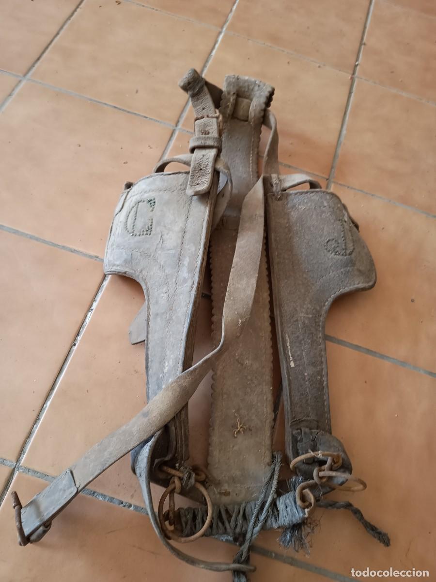 Antig&uuml;edades: Cabezada de caballo Rustica con las iniciales - Foto 3