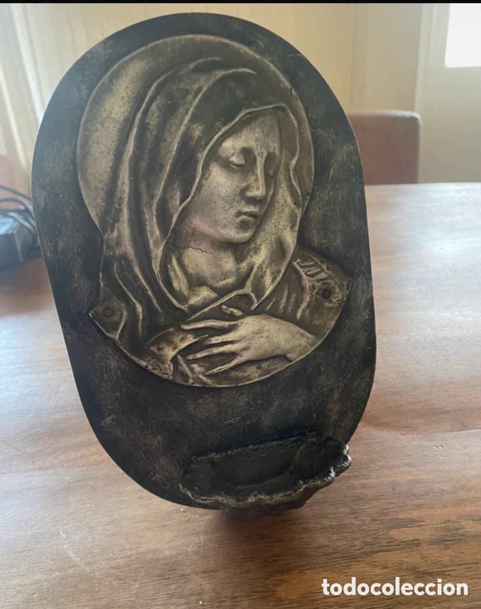 Antig&uuml;edades: Benditera Virgen Mar&iacute;a - Foto 2
