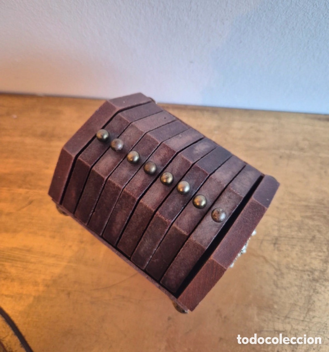 Antig&uuml;edades: Antiguo juego de posavasos - Foto 4