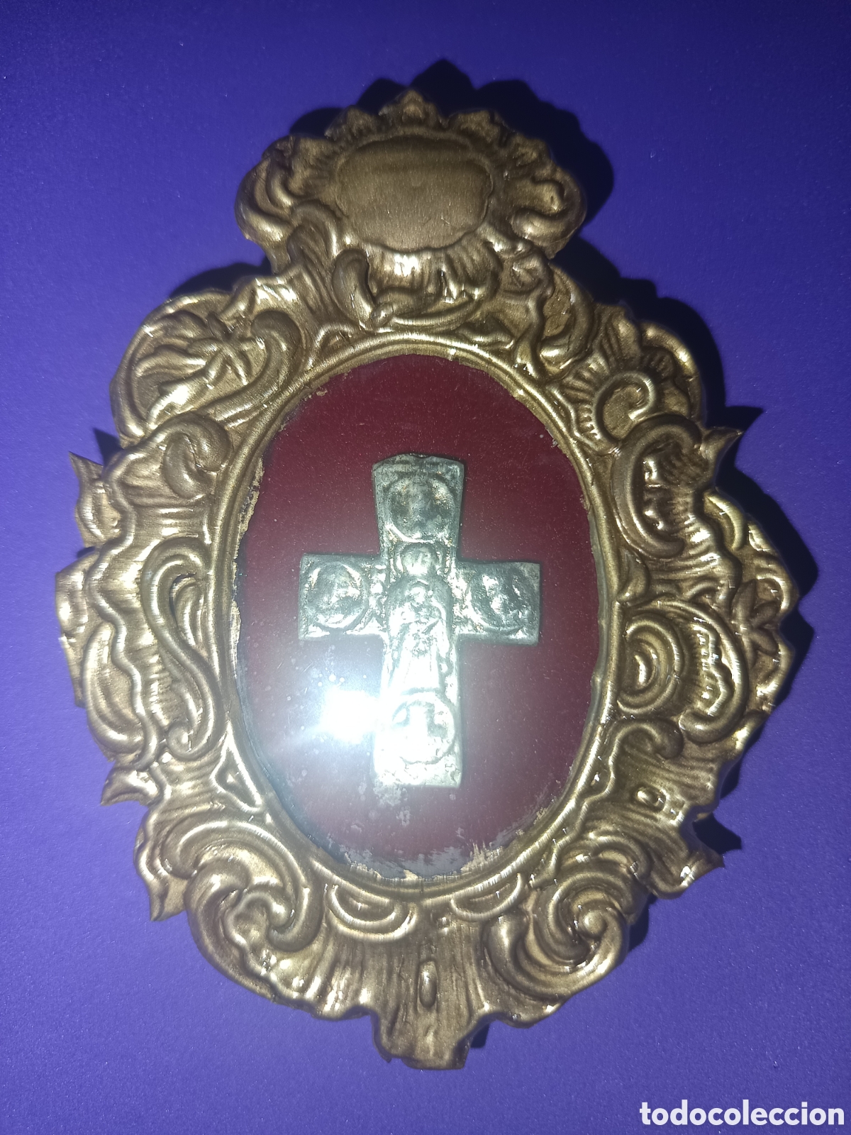 Antig&uuml;edades: N 5 Art&iacute;culo religioso cruz - Foto 2