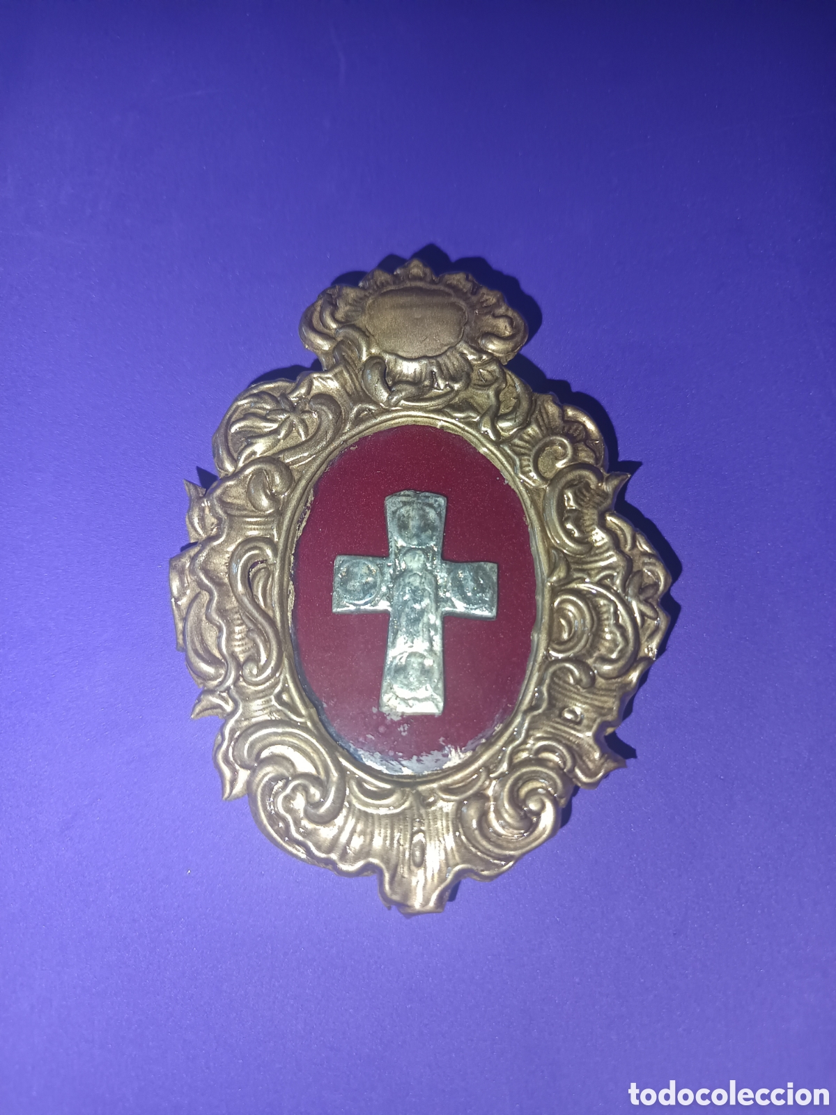 Antig&uuml;edades: N 5 Art&iacute;culo religioso cruz - Foto 1