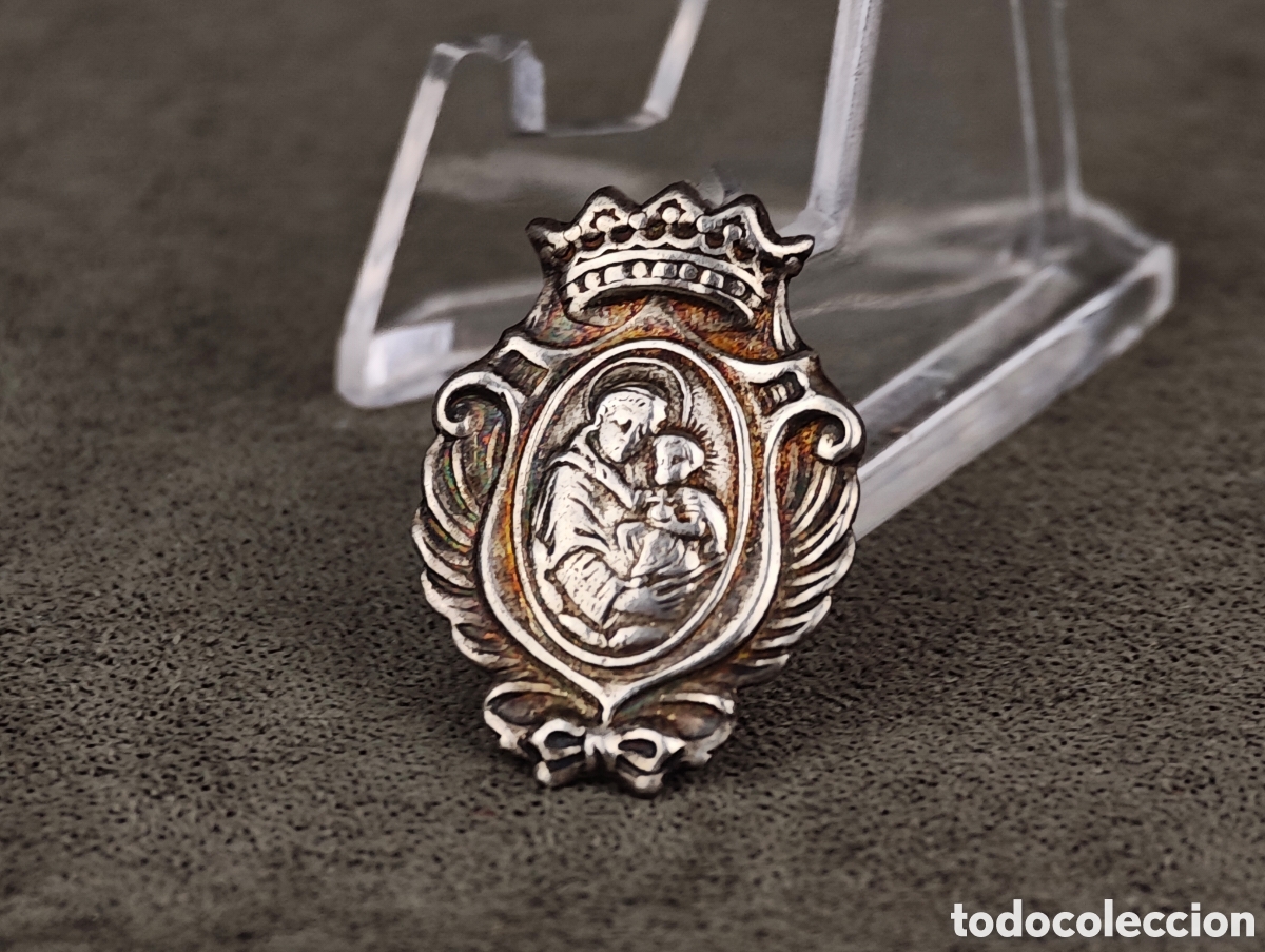 Antig&uuml;edades: Antigua Medalla Religiosa de Plata - Foto 2