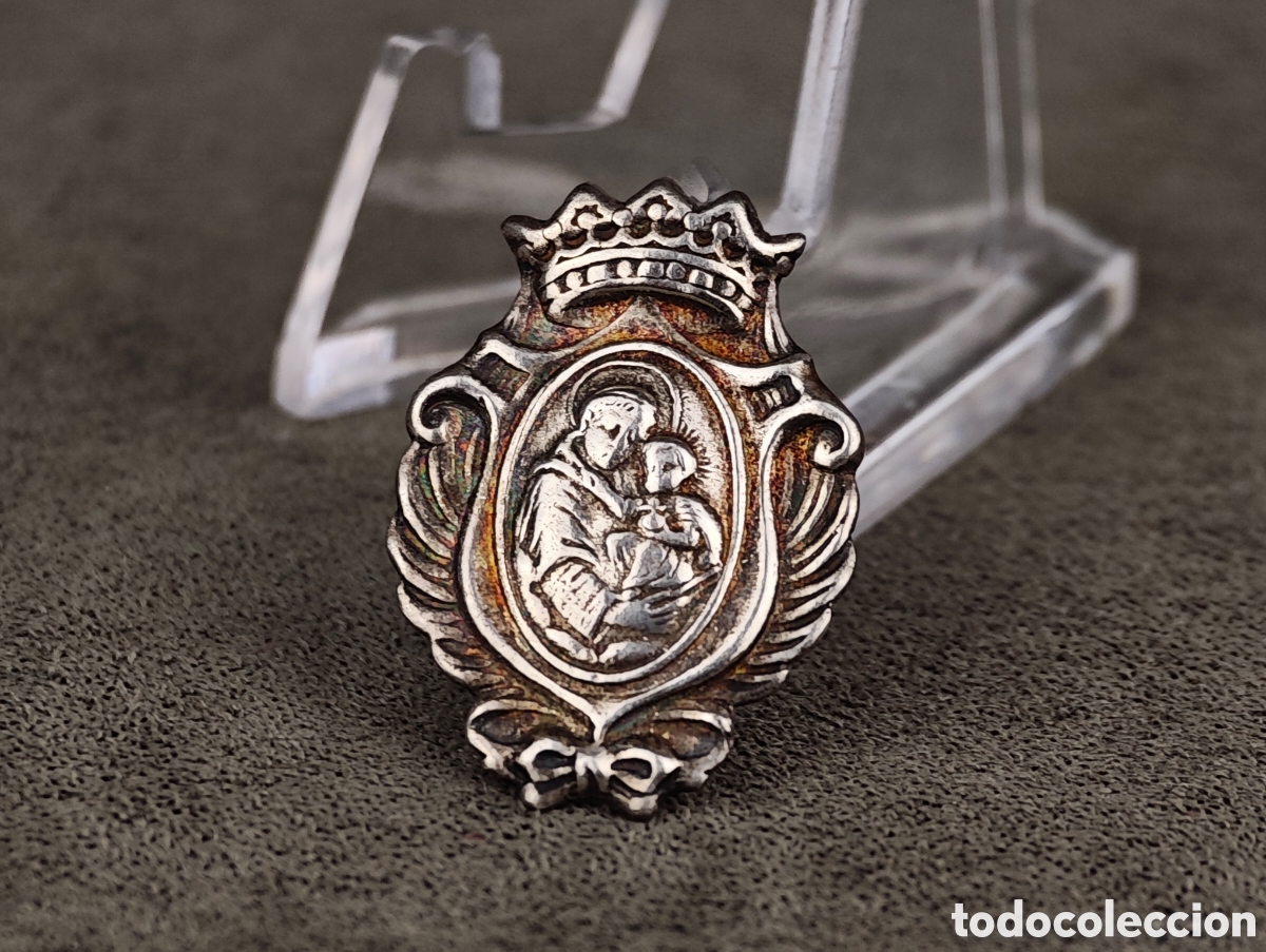 Antig&uuml;edades: Antigua Medalla Religiosa de Plata - Foto 3
