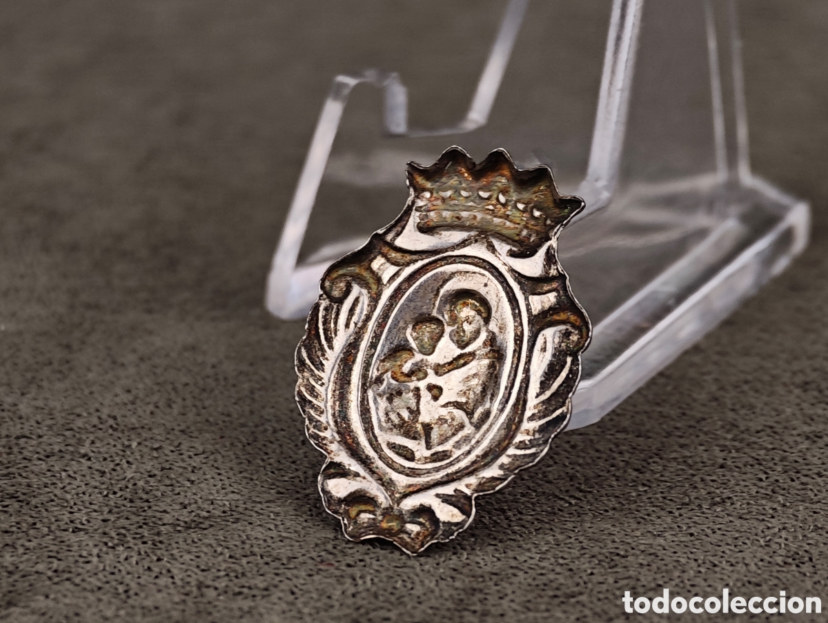 Antig&uuml;edades: Antigua Medalla Religiosa de Plata - Foto 5